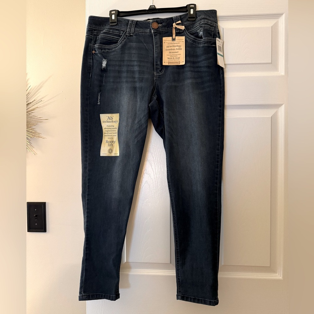 💙 Women's Dark Blue Jeans with Ab Technology